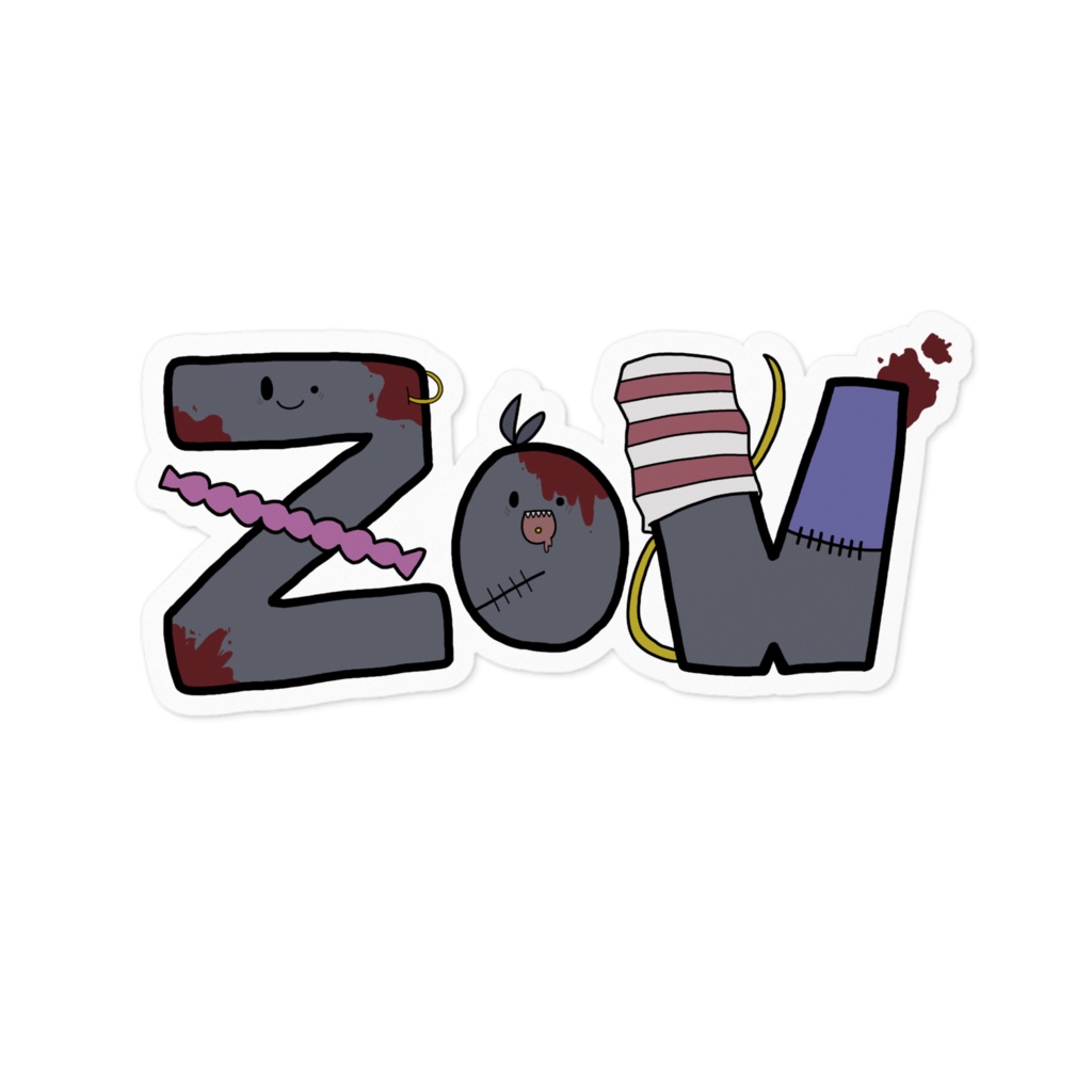 あなたもゾンB子に　ZOW　シール