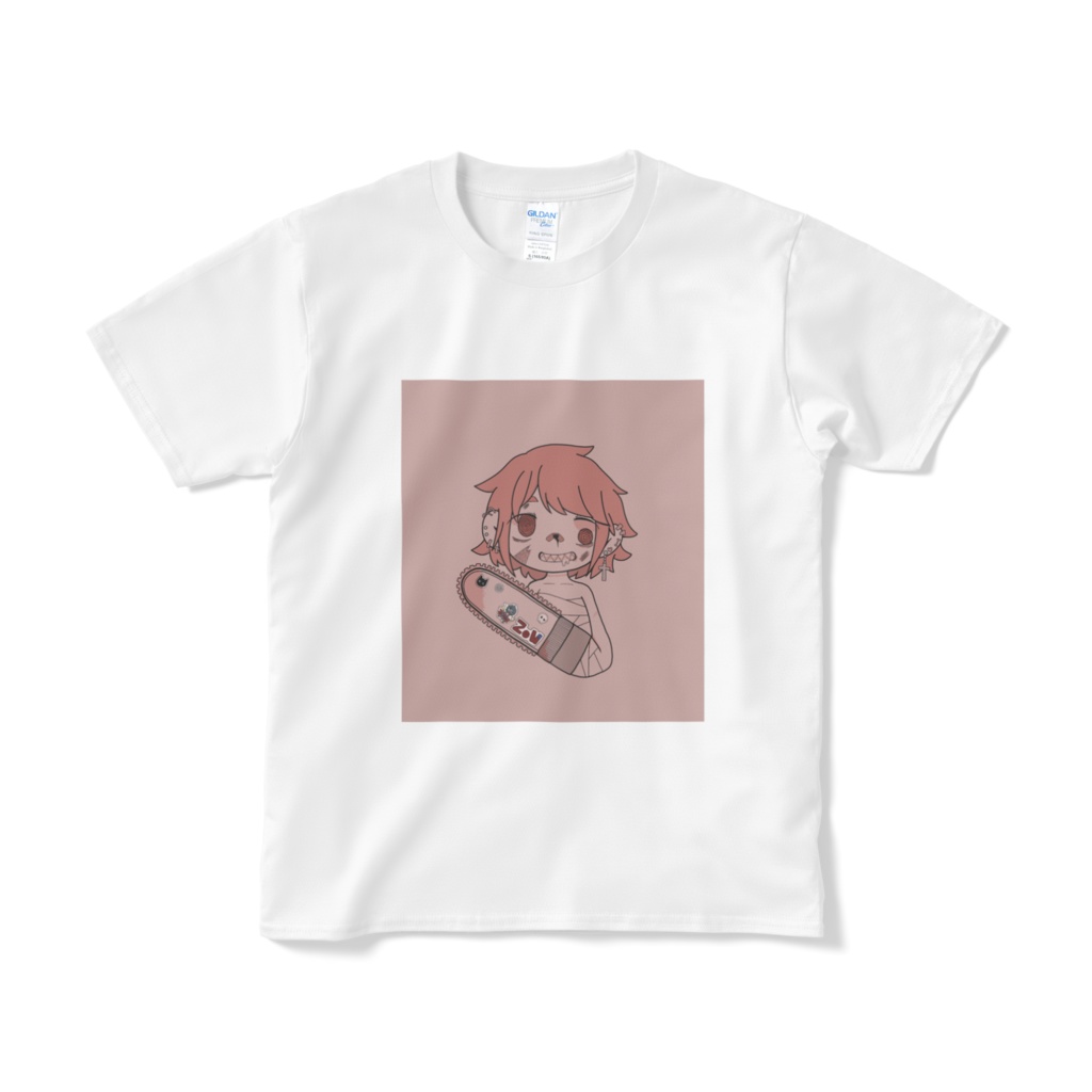 かわいいチェーンソーゾンB子Tシャツ
