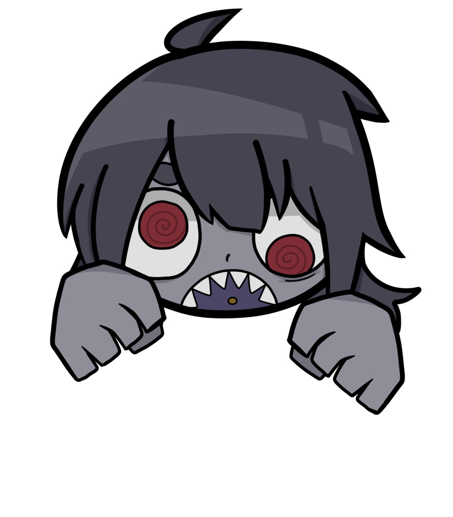 のっかりかわいいゾンB子ステッカー