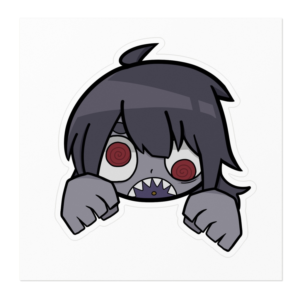 のっかりかわいいゾンB子ステッカー