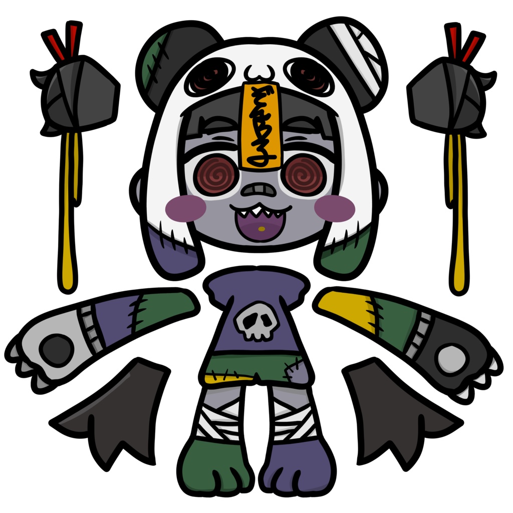 バラバラチャイナゾンB子Tシャツ