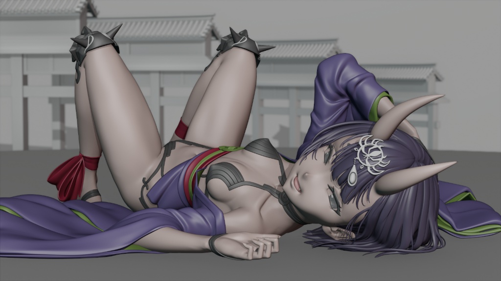 酒呑童子 (Shuten Douji) (blend file)