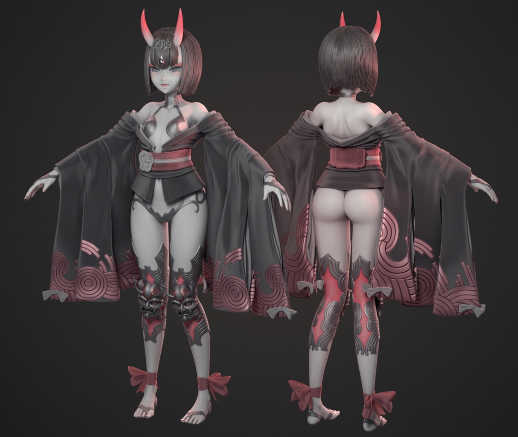 酒呑童子 (Shuten Douji) (blend file)