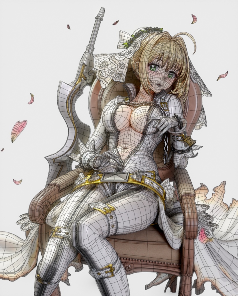 セイバー・ブライド (Saber Bride) (blend file)