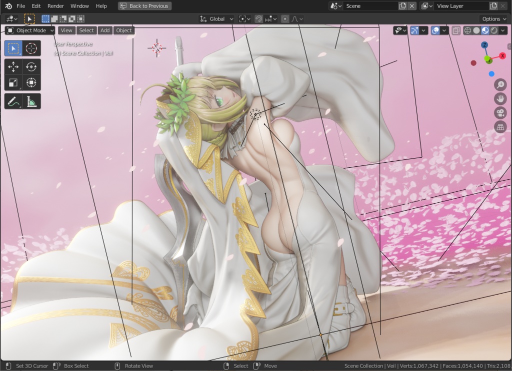 セイバー・ブライド 2 (Saber Bride 2) (blend file)