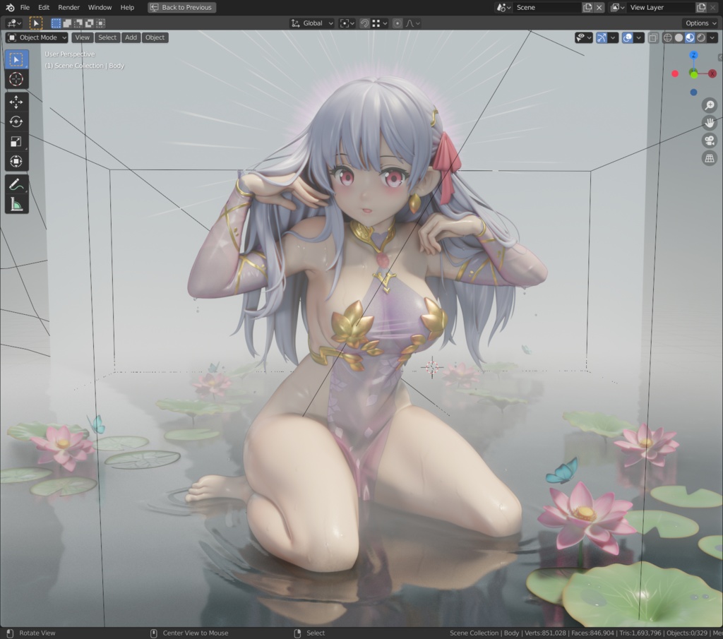 カーマ (Kama) (blend file)