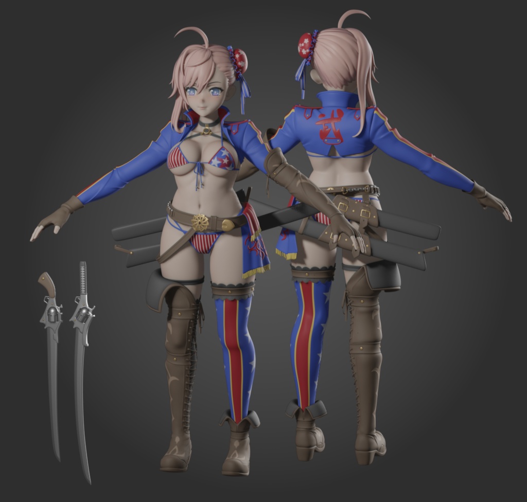 宮本武蔵 (Miyamoto Musashi) (blend file)