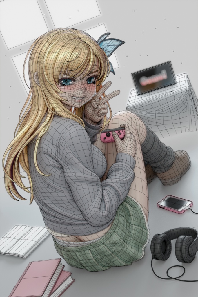 柏崎星奈 (Sena) (blend file)