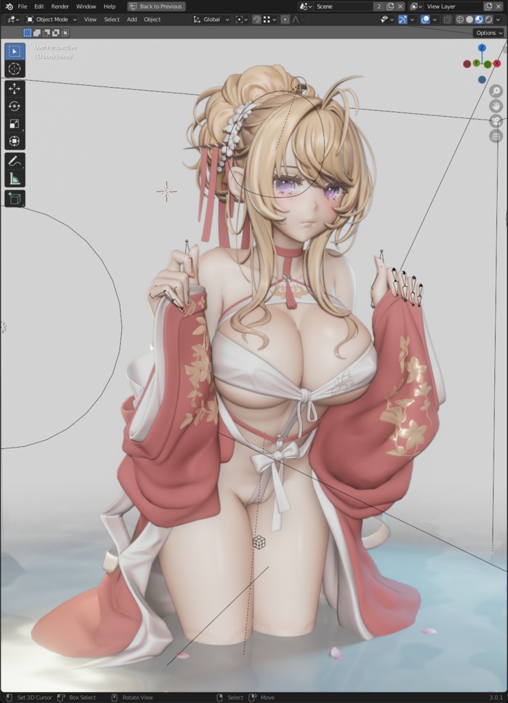 グロリアス (Glorious) (blend file)