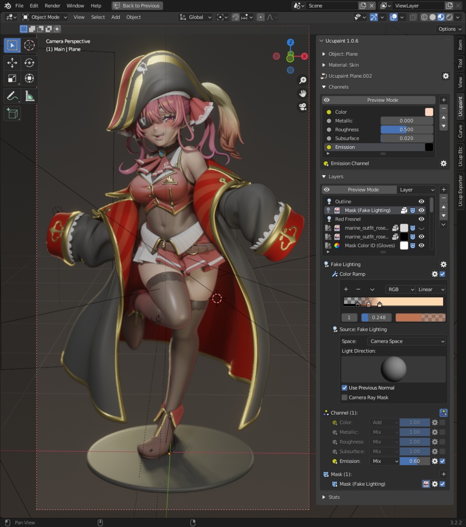 Houshou Marine (blend file)