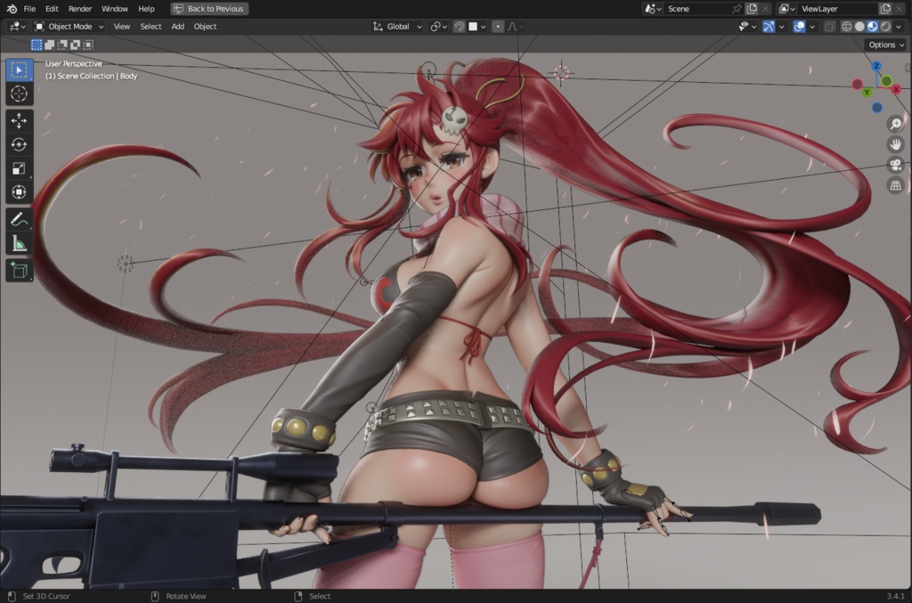 Yoko Littner (blend file)