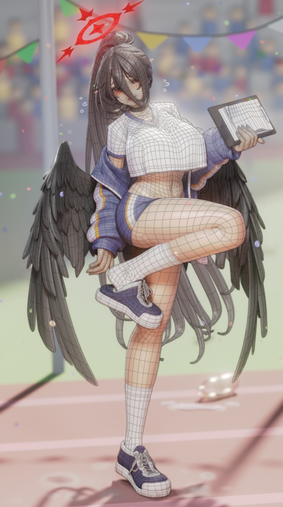 羽川ハスミ (Hasumi) (blend file)