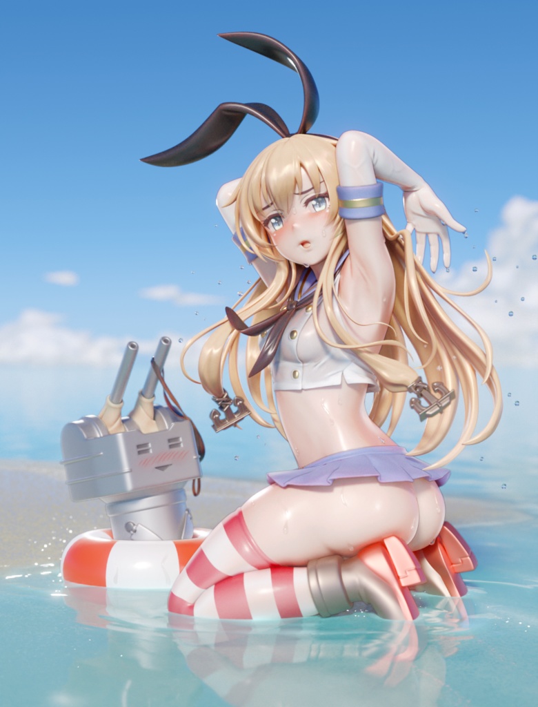 島風 (Shimakaze) (blend file)