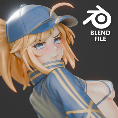 Mysterious Heroine XX (blend file)