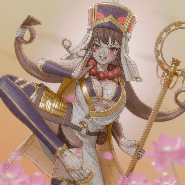 Xuanzang Sanzang (blend file)