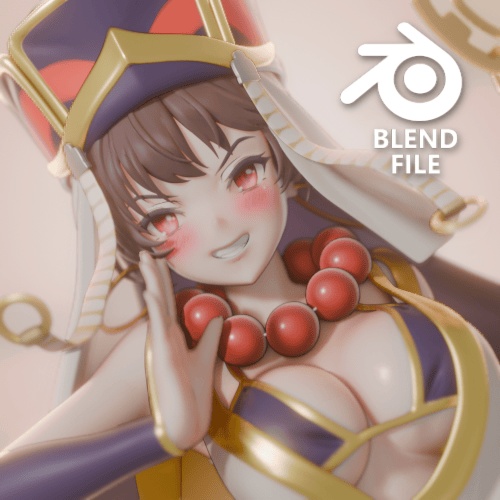 Xuanzang Sanzang (blend file)