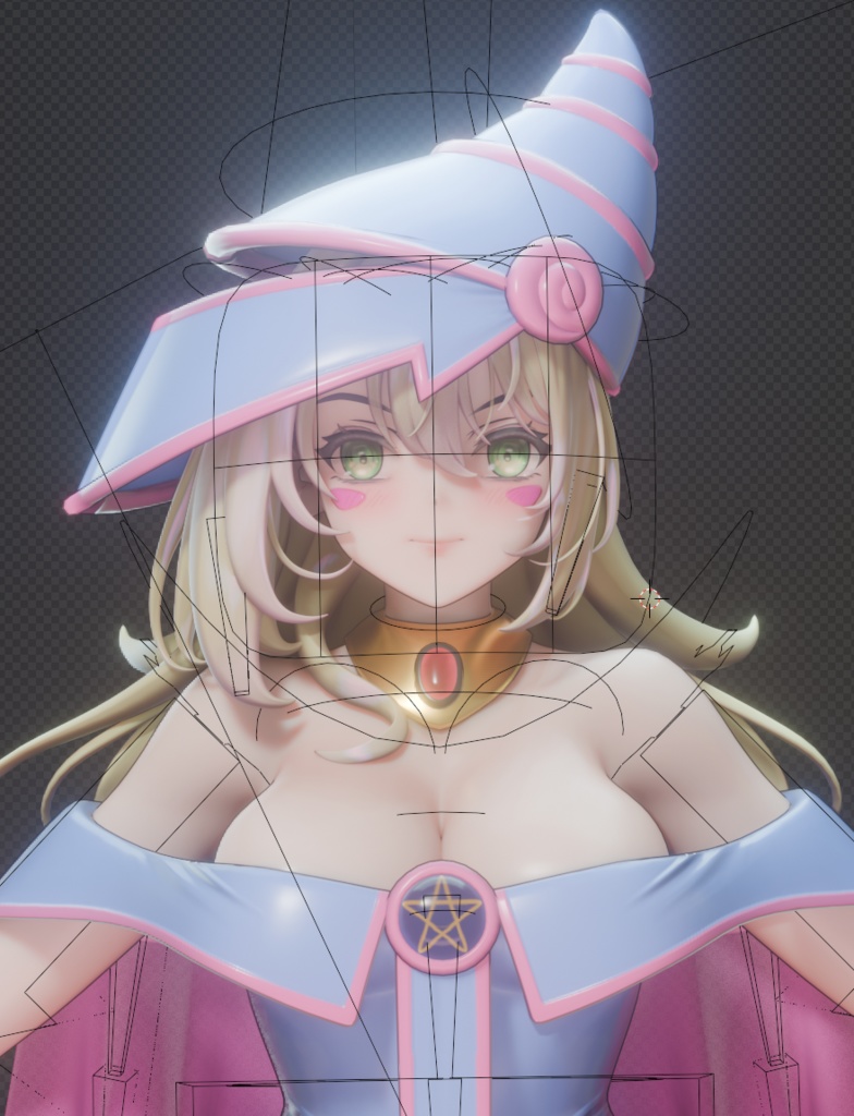 Dark Magician Girl (blend file)