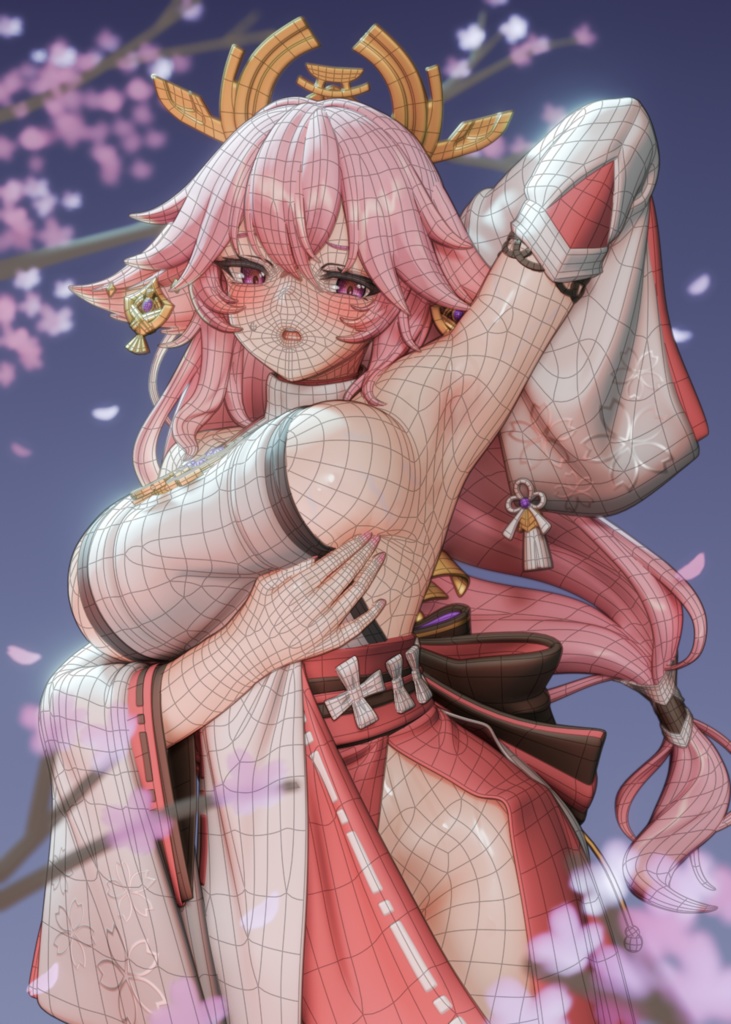 Yae Miko (blend file)