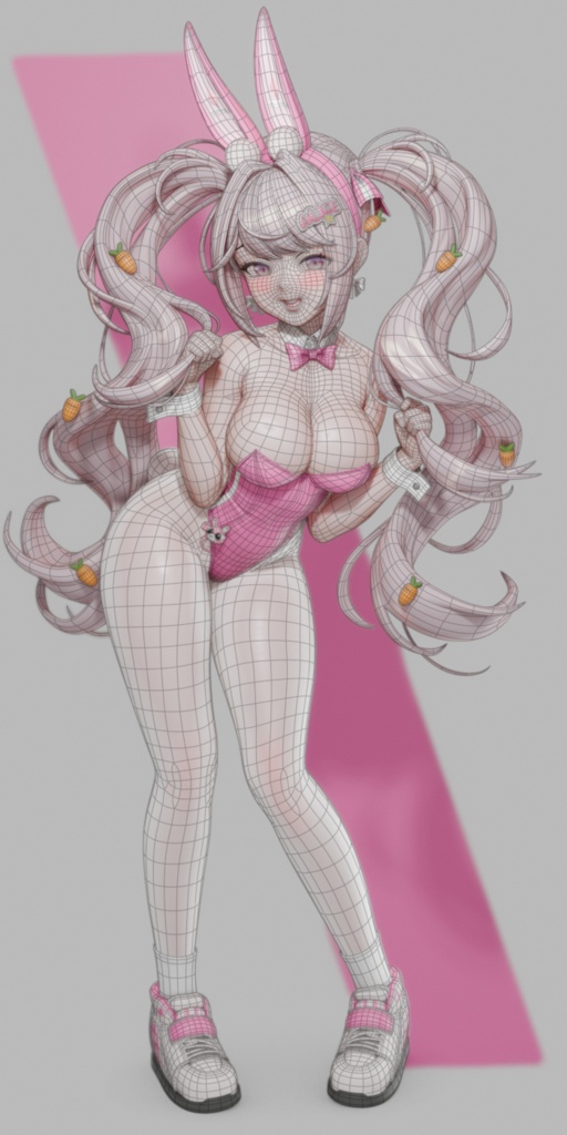 Alice Wonderland Bunny (blend file)