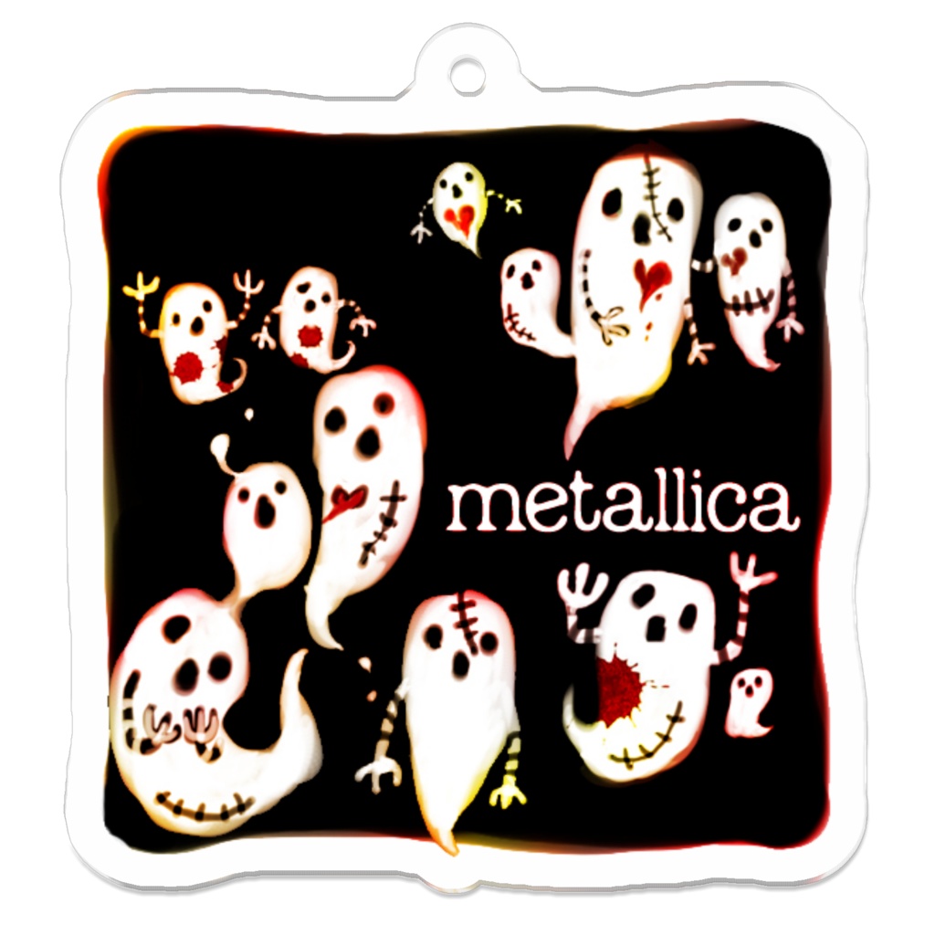 メタリカ集合！アクリルキーホルダー(約50×50ｍｍ)