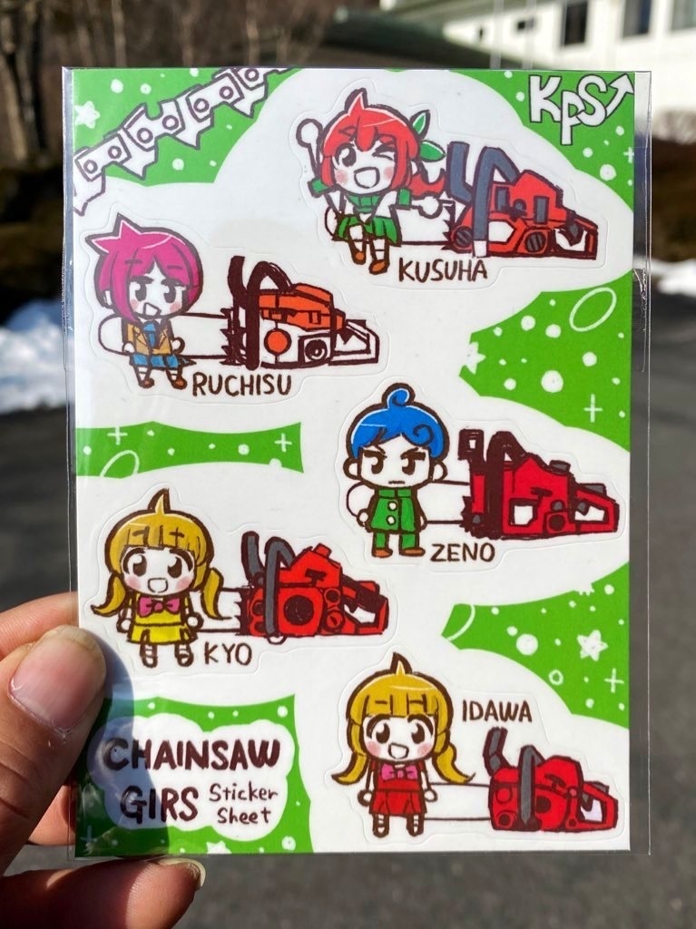 チェンソーガールズステッカーシート