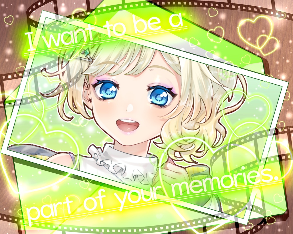 【VTuber・VLiver素材】フォトレター📷【君の思い出の一部になりたいな】