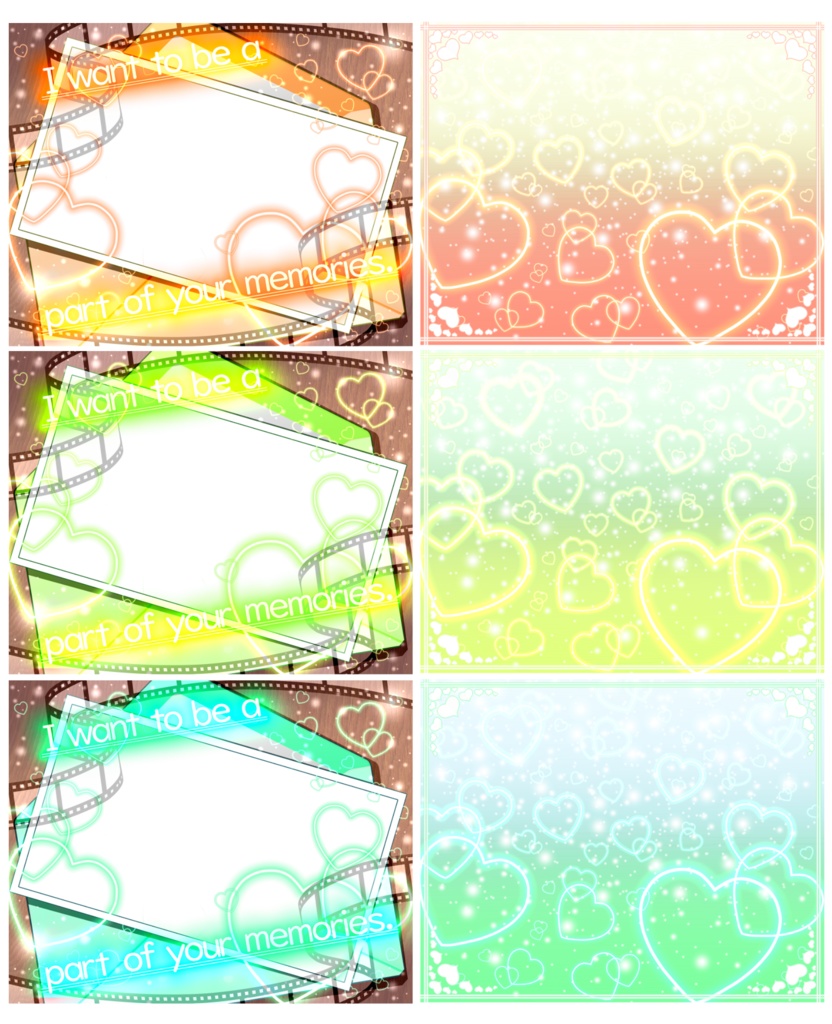 【VTuber・VLiver素材】フォトレター📷【君の思い出の一部になりたいな】