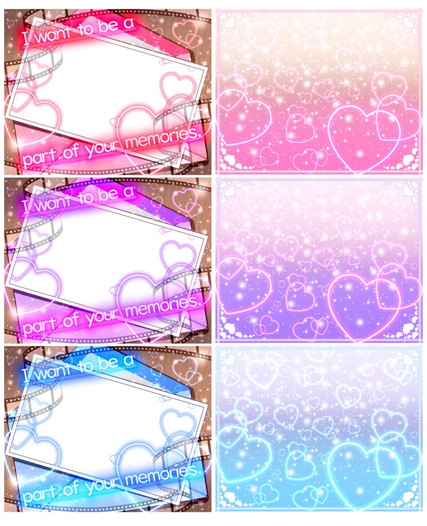 【VTuber・VLiver素材】フォトレター📷【君の思い出の一部になりたいな】