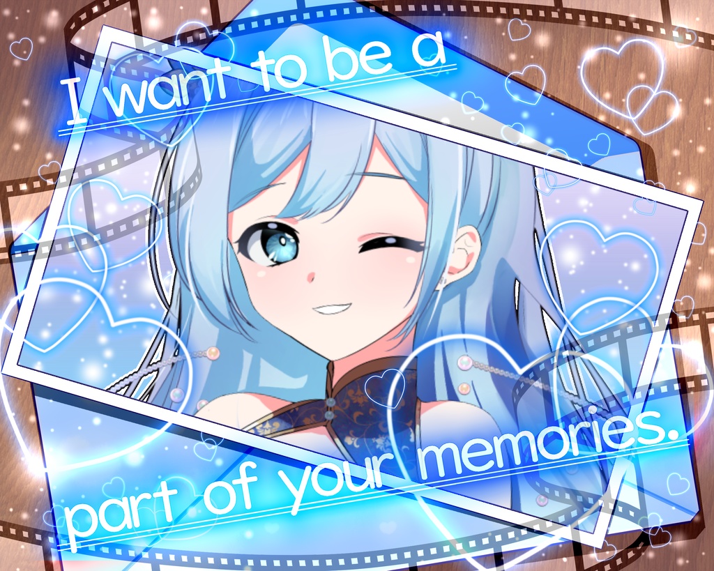 【VTuber・VLiver素材】フォトレター📷【君の思い出の一部になりたいな】