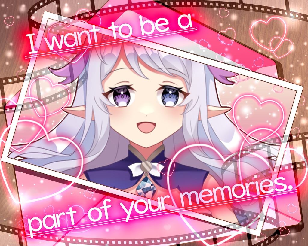 【VTuber・VLiver素材】フォトレター📷【君の思い出の一部になりたいな】