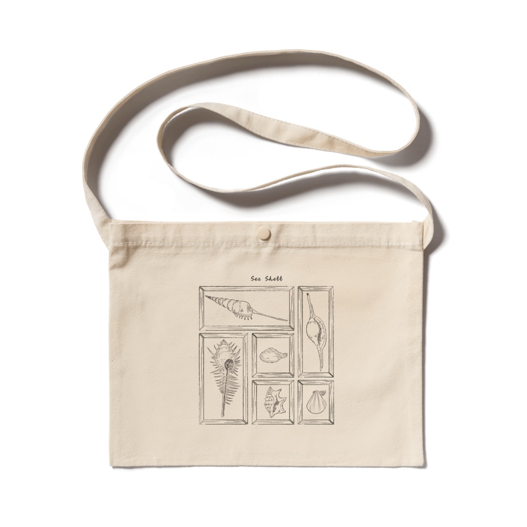 貝殻の標本箱　サコッシュ