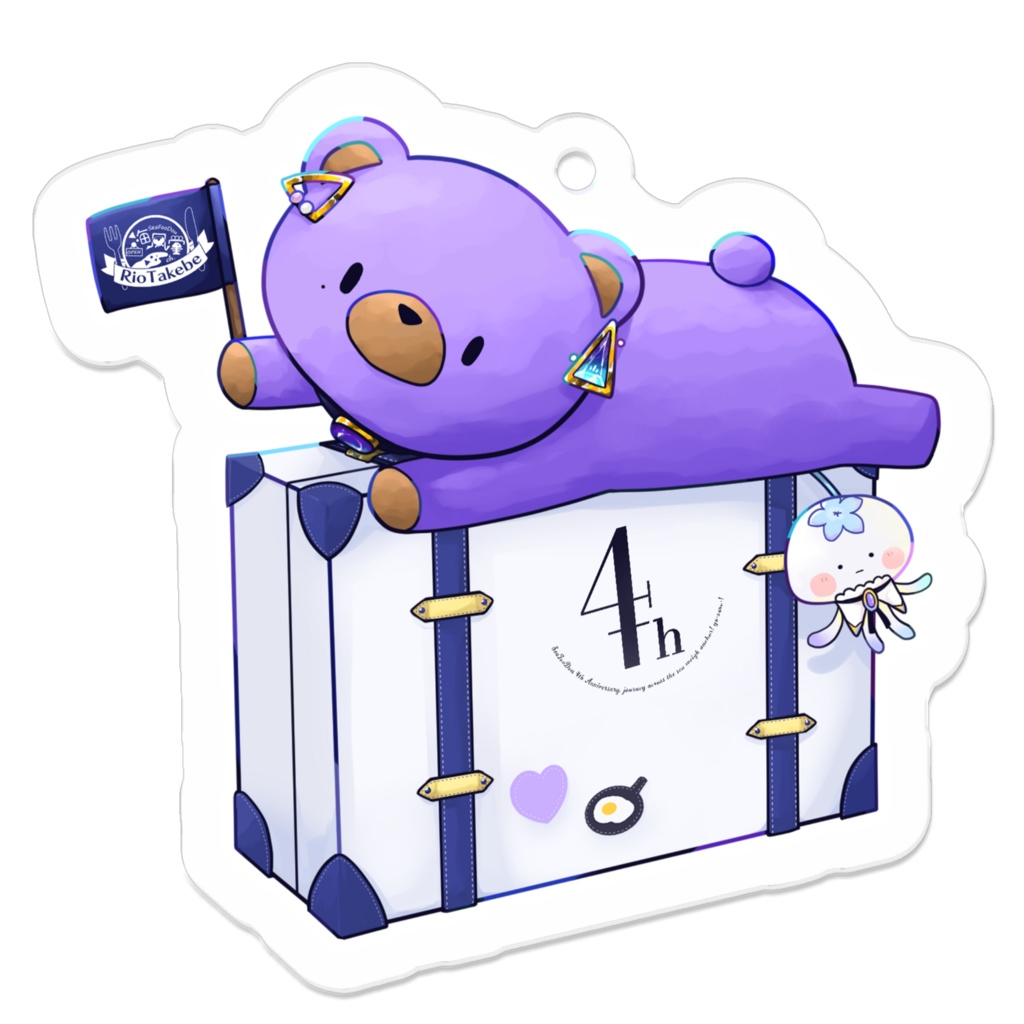 【4周年記念】たけべあーアクリルキーホルダー