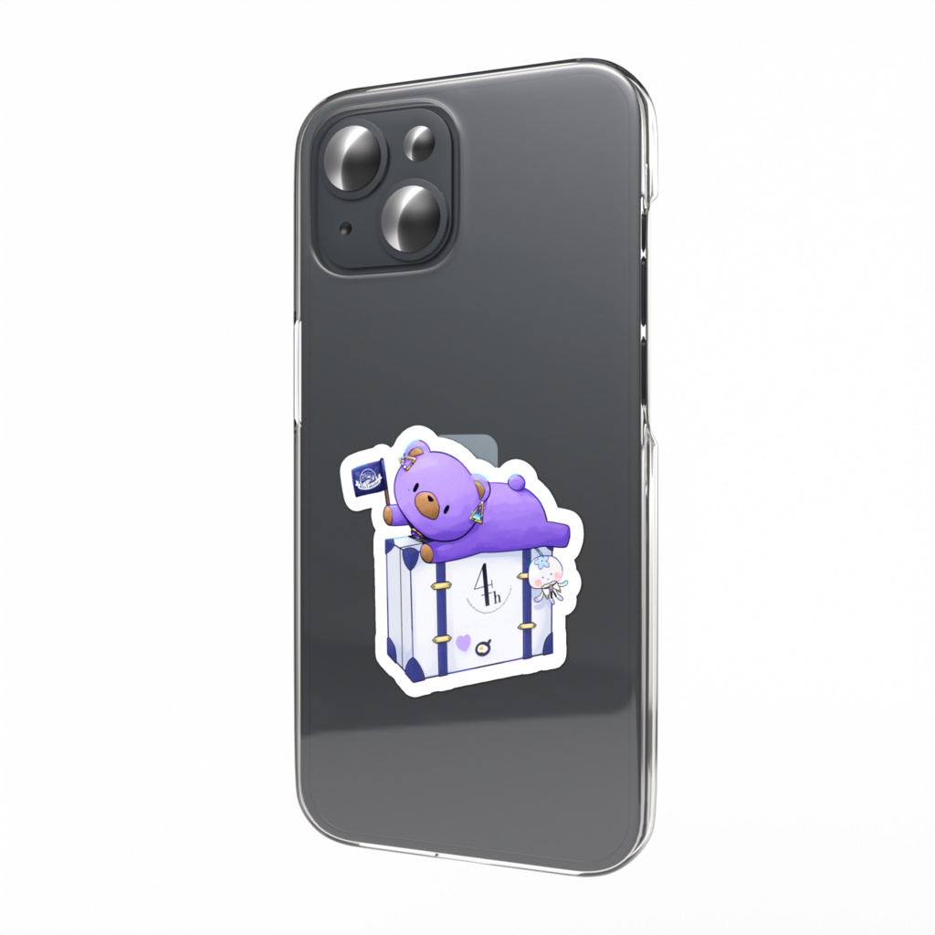 【4周年記念】たけべあースマホステッカー