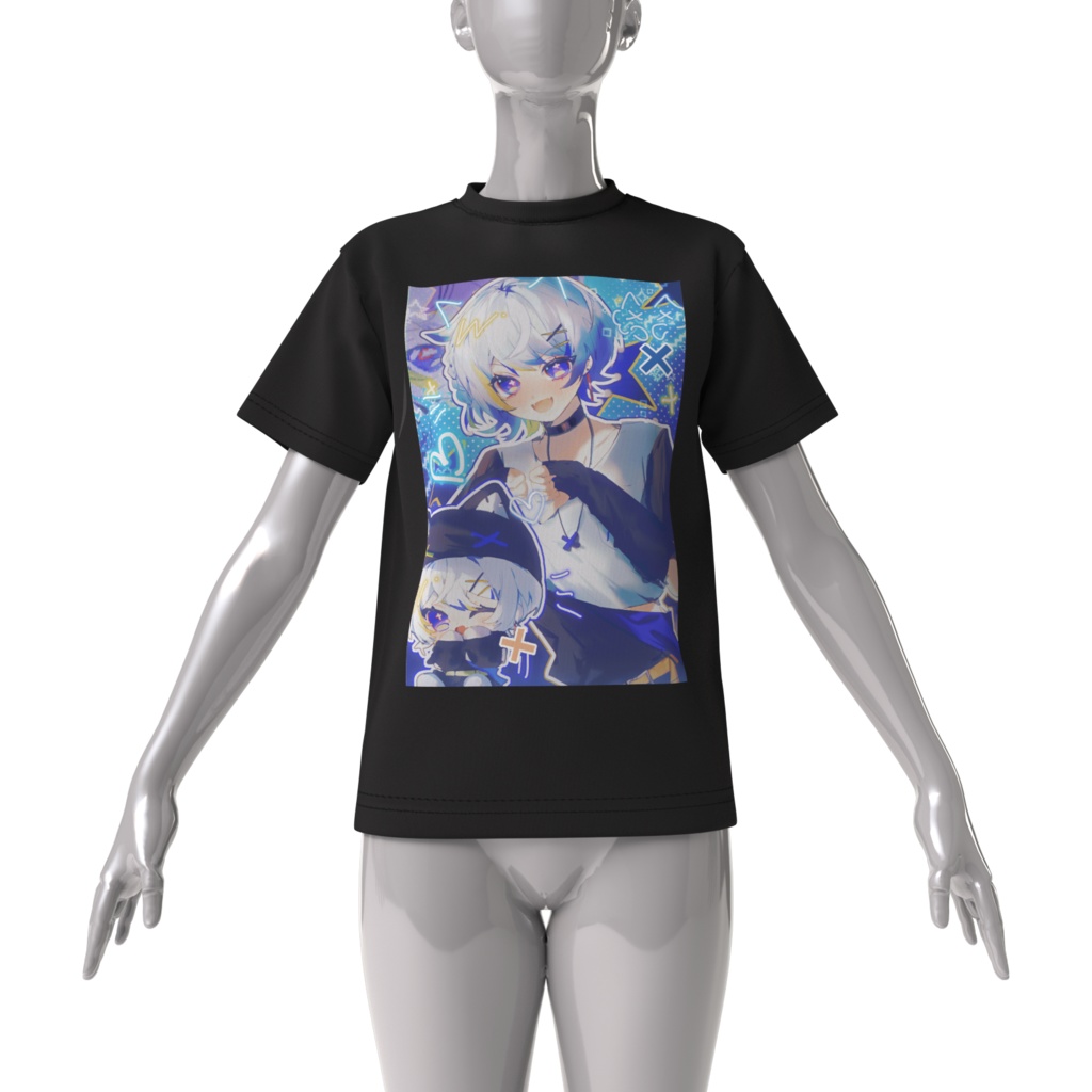 【誕生日記念2024】うらとのビッグシルエットTシャツ(黒)