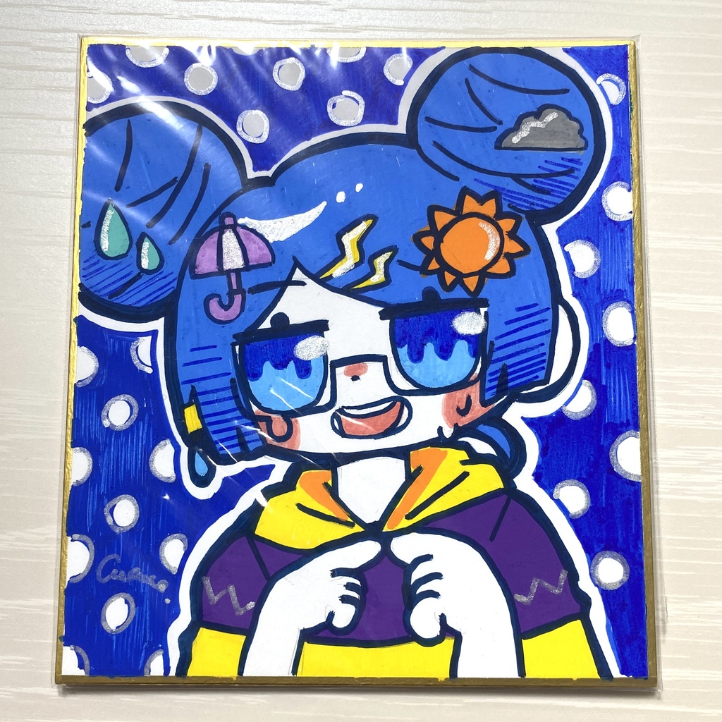 【期間限定】色紙 小(お天気)
