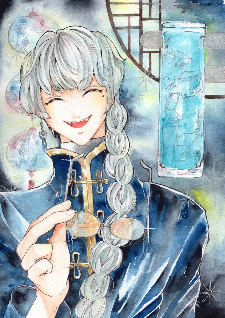 【原画】チャイナブルー