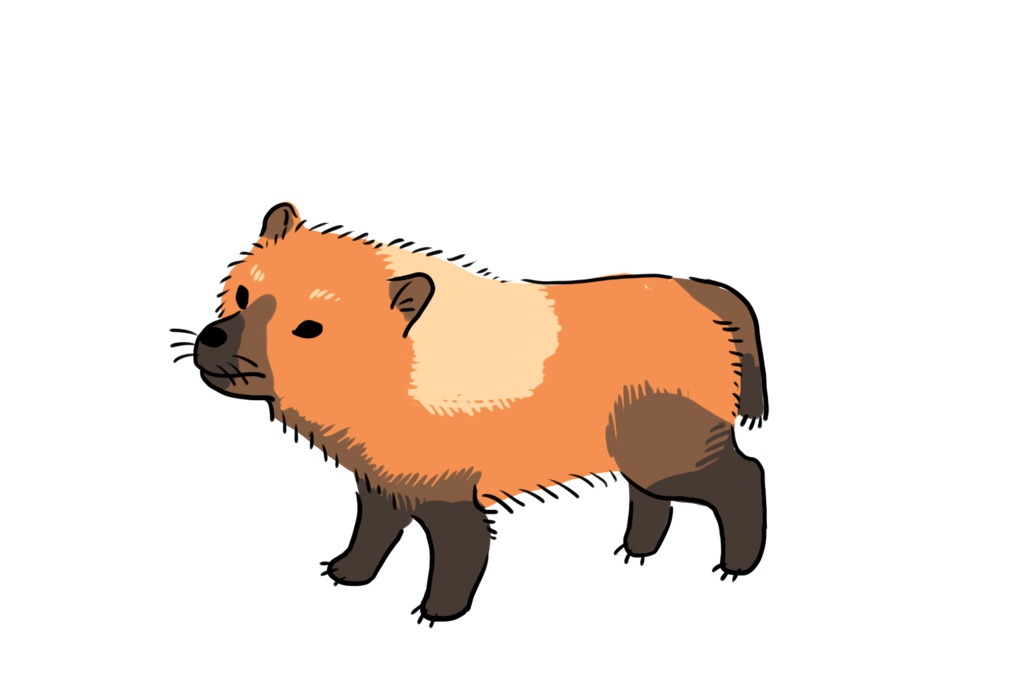 ヤブイヌのアクリルキーホルダー