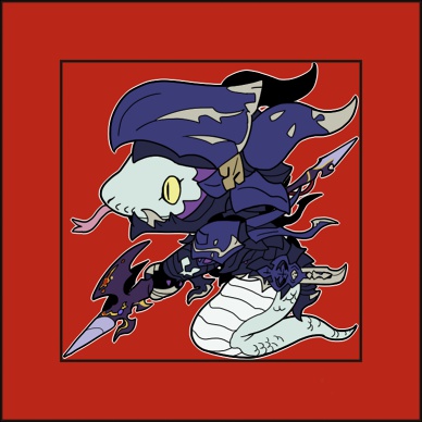 ジョブケモ　四角缶バッジ（DRG）