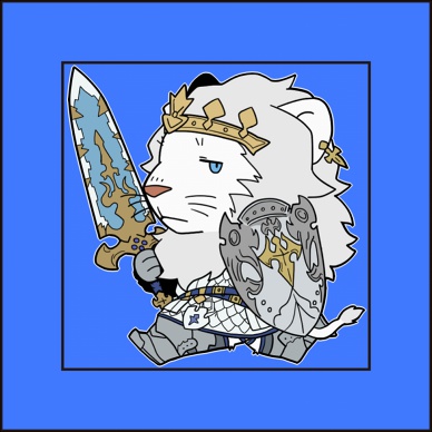 ジョブケモ　四角缶バッジ（PLD）