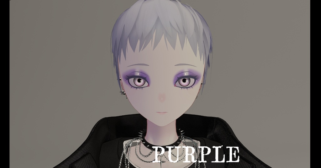 【無料/FREE】Pochi対応 ロック風カラーメイクテクスチャ【全9色】