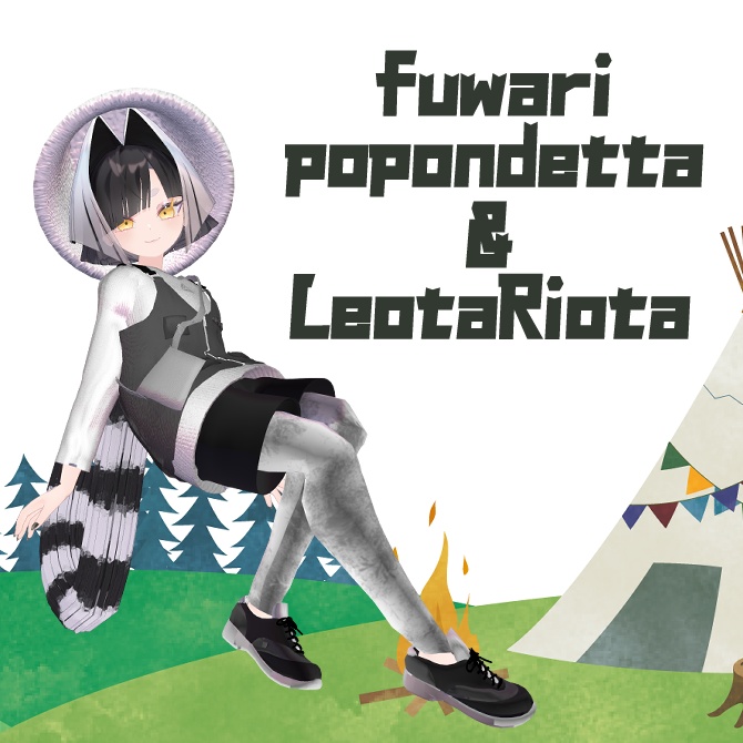 【無料/Pochi by KT全アバター対応】SIMPLE CAMP WEAR【#VirtualCampers コラボ】