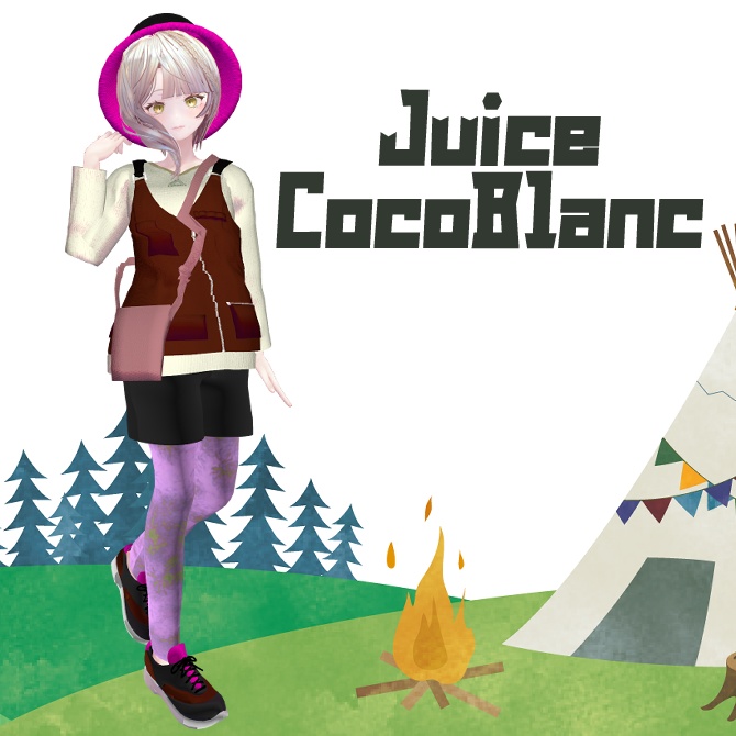 【無料/Pochi by KT全アバター対応】SIMPLE CAMP WEAR【#VirtualCampers コラボ】