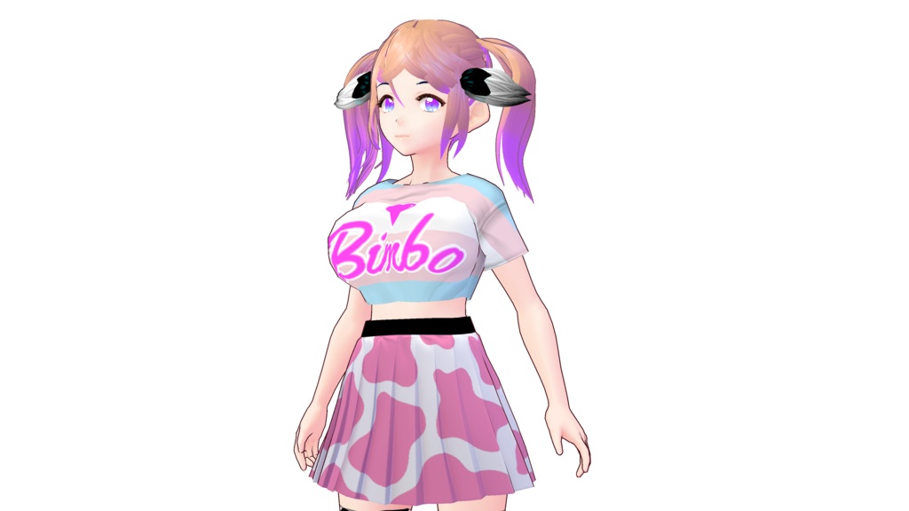 Vroid Cow Print Skirts And Mini Skirts! 10 Variants! - Vroidカウプリントスカートとミニスカート! 10種類!