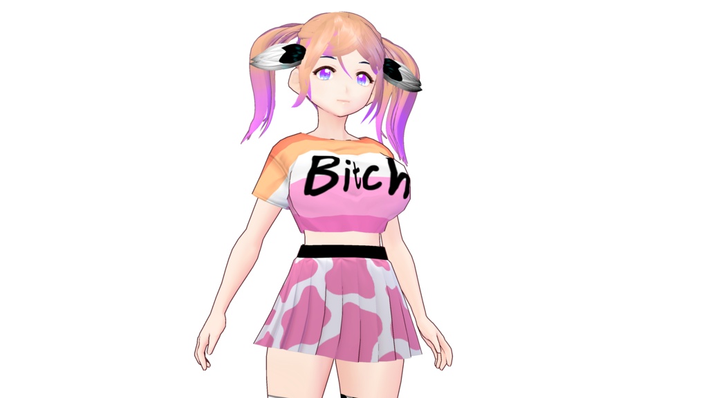 Vroid Cow Print Skirts And Mini Skirts! 10 Variants! - Vroidカウプリントスカートとミニスカート! 10種類!