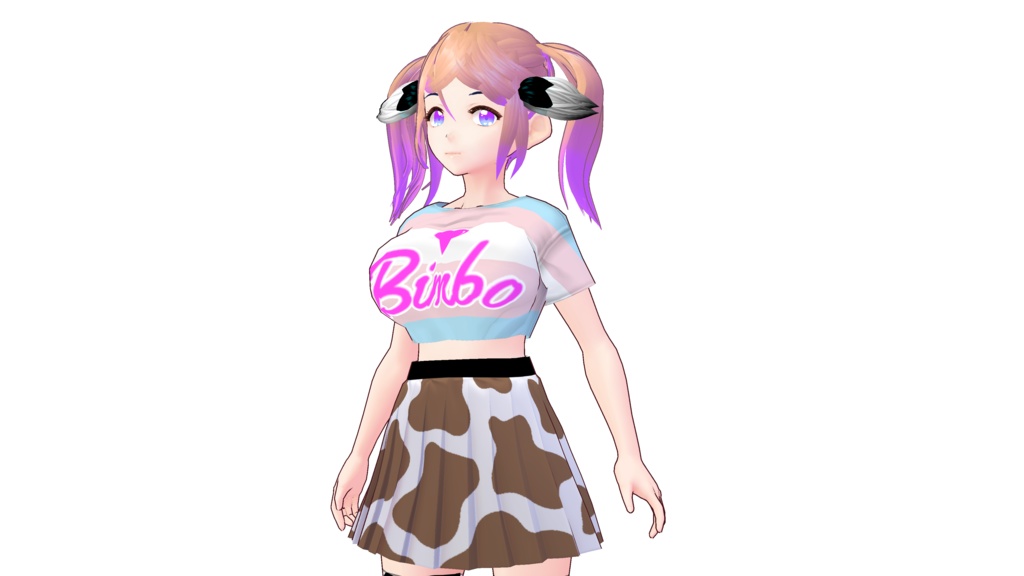 Vroid Cow Print Skirts And Mini Skirts! 10 Variants! - Vroidカウプリントスカートとミニスカート! 10種類!