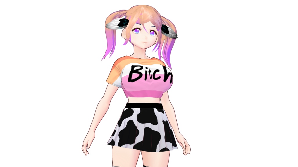 Vroid Cow Print Skirts And Mini Skirts! 10 Variants! - Vroidカウプリントスカートとミニスカート！ 10種類！