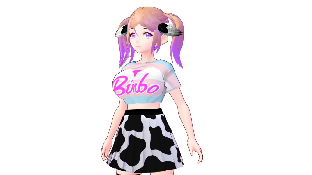 Vroid Cow Print Skirts And Mini Skirts! 10 Variants! - Vroidカウプリントスカートとミニスカート! 10種類!