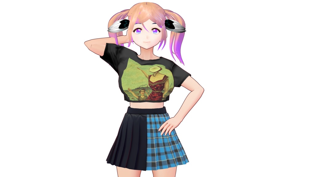 Vroid 50/50 Emo Skirt Edgy 20 Variants! - Vroid 50/50エモスカートエッジの効いた20バリエーション!