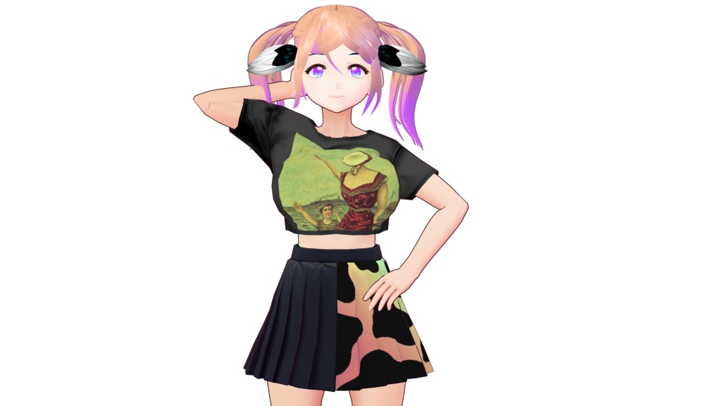 Vroid 50/50 Emo Skirt Edgy 20 Variants! - Vroid 50/50エモスカートエッジの効いた20バリエーション!