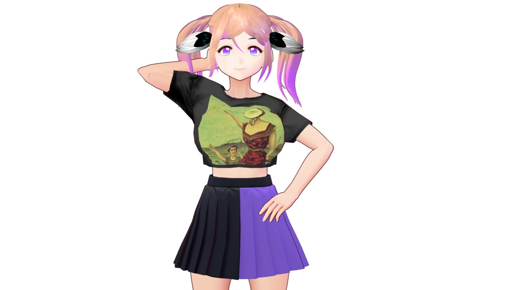 Vroid 50/50 Emo Skirt Edgy 20 Variants! - Vroid 50/50エモスカートエッジの効いた20バリエーション!